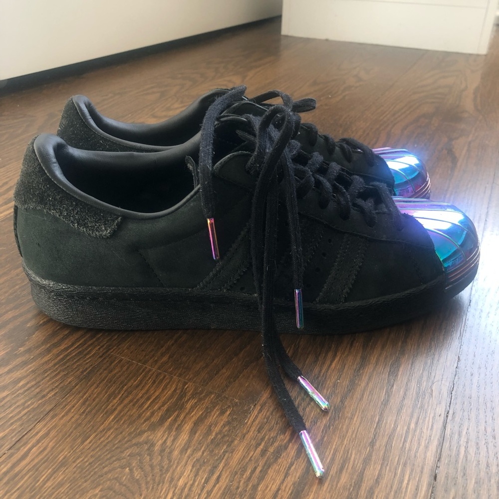 RARE Iridescent/Holographic Metal Toecap Suede 80s adidas Originals Superstar